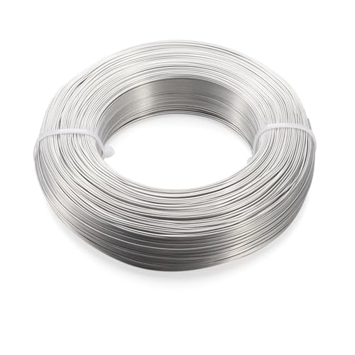 JTKSSCS Aludraht 1 Roll Multi-Colors Aluminum Wire Jewelry Findings for Jewelry Making DIY Necklace Bracelet 0.8mm 1mm 1.5mm 2mm 3mm 4mm 5mm 6mm(LightGrey,0.8mm 300m) von JTKSSCS