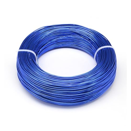 JTKSSCS Aludraht 1 Roll Multi-Colors Aluminum Wire Jewelry Findings for Jewelry Making DIY Necklace Bracelet 0.8mm 1mm 1.5mm 2mm 3mm 4mm 5mm 6mm(Royalblue,0.5-0.6mm 280m) von JTKSSCS