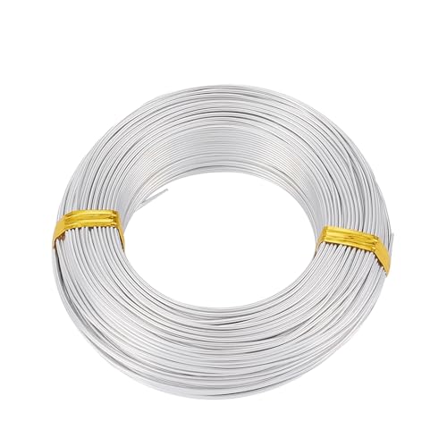 JTKSSCS Aludraht 1 Roll Multi-Colors Aluminum Wire Jewelry Findings for Jewelry Making DIY Necklace Bracelet 0.8mm 1mm 1.5mm 2mm 3mm 4mm 5mm 6mm(Silver,3mm 25m) von JTKSSCS