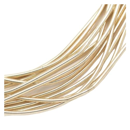 JTKSSCS Aludraht 10 gr/los Helle Kupferdraht Weiche Bullion Draht Runde Stickerei Floss Gold Arbeit Handgemachte DIY Abzeichen Schmuck Zubehör(02 Light Gold) von JTKSSCS