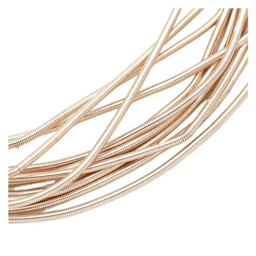 JTKSSCS Aludraht 10 gr/los Helle Kupferdraht Weiche Bullion Draht Runde Stickerei Floss Gold Arbeit Handgemachte DIY Abzeichen Schmuck Zubehör(07 Rose Gold) von JTKSSCS