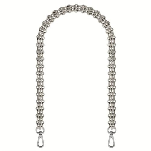 JTKSSCS Taschenkette Verlängerungskette 1PC Metallkette Geldbörse Griff Schultergurt Ersatz High-End-Damentasche Lederwaren Fünfreihige erweiterte Umhängetaschenkette(Silver,Total 30cm) von JTKSSCS