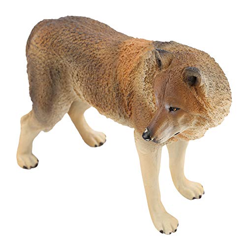 JTLB Simulation Wildlife Tier Modell Spielzeug Sammlung Figur Dekor Ornament (M-771 Großer brauner männlicher Wolf) von JTLB