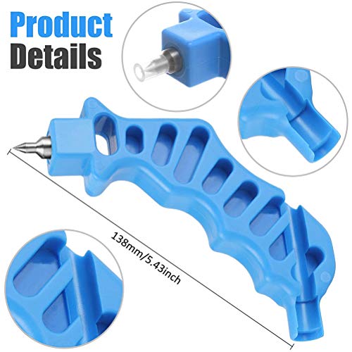 Tropfbewässerungsschlauch-Lochstanzer-Einsetzwerkzeug, 0,118 Zoll, 4 Mm, Legierter Stahl, Langlebiger Kunststoffgriff, Tropferstanzer mit 1/4-Anschluss, Durchstechlöcher für (Wie von JTLB