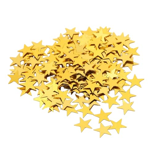 50 G Goldene Stern-Glitzer-Pailletten, Fünfzackige Stern-Dekorations-Pailletten, Hochzeits-Party-Dekorationszubehör Geschenk-Dekorations-Konfetti, Konfetti Weihnachten von JTMKYO