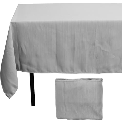 JTNero Rechteck -Tischdecke wasserdicht und färbungsbeständiger Tischstoffstücher staubdichte tischkleid(grau) von JTNero