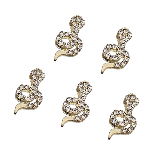 5 PCs 3D Snake Nails Charme Für Neujahrsschlangenform Nägel Kunst Charme Snake Nails Kunst Strauchsteine ​​Nägel Kunstdekorationen von JTQYFI