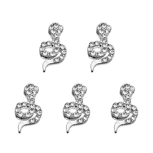 5 PCs 3D Snake Nails Charme Für Neujahrsschlangenform Nägel Kunst Charme Snake Nails Kunst Strauchsteine ​​Nägel Kunstdekorationen von JTQYFI