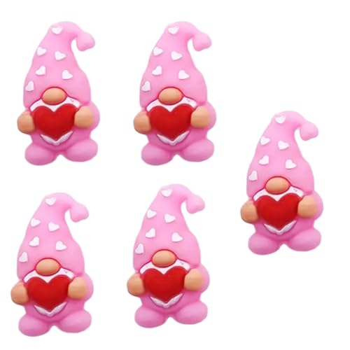 5pcs Valentine Figuren Perlen 30mm Silikonperlen Valentinstag Themenhandwerksperlen Für Schlüsselbundschmuck Machen von JTQYFI