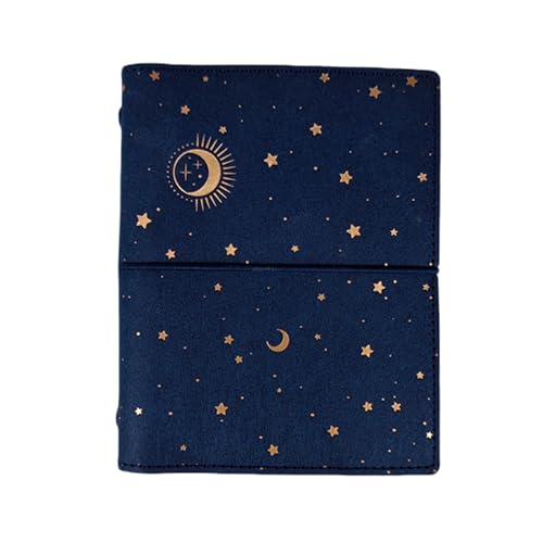 Starry Journal Notizbuch Elastischer Schnurverschluss Nachfüllbares Bindemittel Notizbuch Unliniertes Papier Für Damen Und Herren Zum Schreiben von JTQYFI