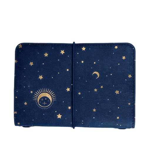 Starry Journal Notizbuch Elastischer Schnurverschluss Nachfüllbares Bindemittel Notizbuch Unliniertes Papier Für Damen Und Herren Zum Schreiben von JTQYFI