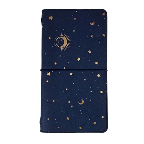 Starry Journal Notizbuch Elastischer Schnurverschluss Nachfüllbares Bindemittel Notizbuch Unliniertes Papier Für Damen Und Herren Zum Schreiben von JTQYFI