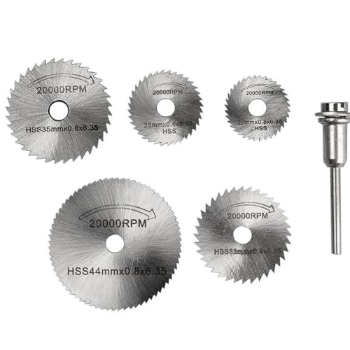 HSS-Kreissägeblatt mit 1/8-Zoll-Verlängerungsschaft zum Schneiden von Holz, Kunststoff, Metall und Kunsthandwerk. von JTZXJJX