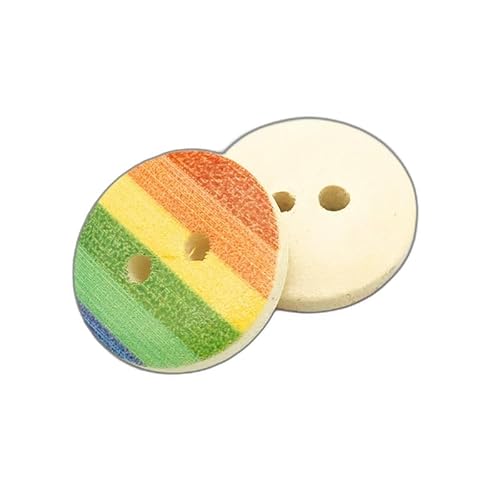 JTZYM 1000 Stück 15 mm Holzknöpfe für Kinder, Cartoon-Holzknöpfe, niedliche bunte Knöpfe für handgefertigte Pullover, Mäntel, Baumwollkleidung von JTZYM