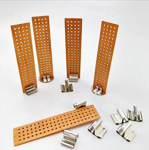 JTZYM 30–101 x 20 mm, 3/6 Sets, rund, hohl, große Holzdochte zur Kerzenherstellung, mit Metalldochthalter, rauchfreie Soja-Kerzendochte, knisternde Holzdochte von JTZYM