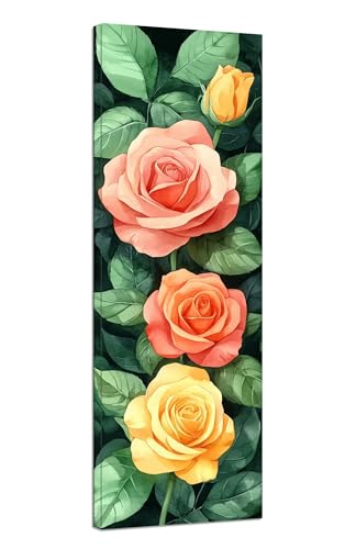 Diamond Painting Anlage Diamond Painting Erwachsene Groß XXL 80x240cm,5D Diamant Painting Bilder Rose Diamond Painting Kinder,DIY Mosaikherstellung Bastelset für Haus Wanddeko,Geschenk für Frau J1-35 von JUAIYOON