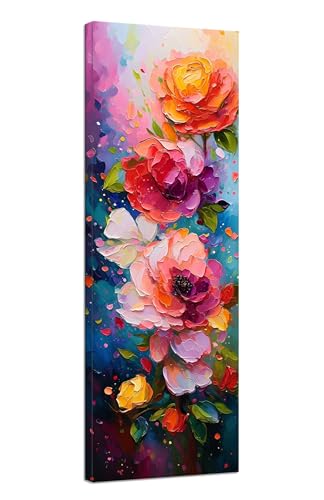 Diamond Painting Erwachsene Blume Diamond Painting Abstrakt Diamant Painting Bilder Anfänger,DIY 5D Diamant Kunst Malerei Kreuzstich Stickerei Set 40x120cm,für Deko Wohnzimmer,Mädchen Geschenke J1-44 von JUAIYOON