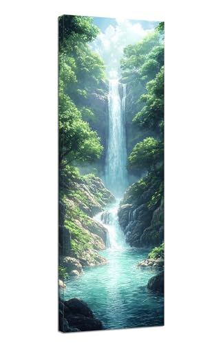 Diamond Painting Erwachsene Landschaft Diamond Painting Wasserfall Diamant Painting Bilder Anfänger, DIY 5D Diamant Kunst Malerei Kreuzstich Stickerei Set 100x300cm, Deko Wohnzimmer, Geschenke J1-6 von JUAIYOON