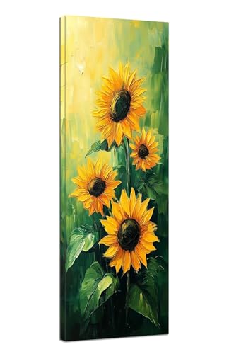 Diamond Painting Erwachsene Sonnenblume Diamond Painting Blume Diamant Painting Bilder Anfänger,DIY 5D Diamant Kunst Malerei Kreuzstich Stickerei Set 70x210cm,Deko Wohnzimmer,Mädchen Geschenke J1-26 von JUAIYOON