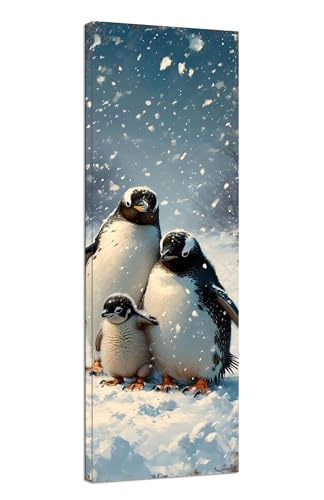 Diamond Painting Erwachsene Tier Diamond Painting Pinguin Diamant Painting Bilder Anfänger, DIY 5D Diamant Kunst Malerei Kreuzstich Stickerei Set 80x240cm, für Deko Wohnzimmer, Mädchen Geschenke J1-64 von JUAIYOON