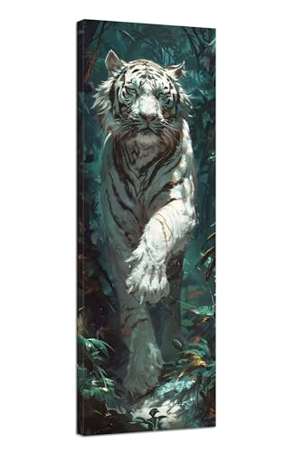 Diamond Painting Erwachsene Tiger Diamond Painting Baum Diamant Painting Bilder Anfänger, DIY 5D Diamant Kunst Malerei Kreuzstich Stickerei Set 100x300cm, für Deko Wohnzimmer, Mädchen Geschenke J1-36 von JUAIYOON