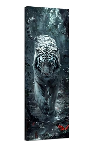 Diamond Painting Erwachsene Tiger Diamond Painting Baum Diamant Painting Bilder Anfänger, DIY 5D Diamant Kunst Malerei Kreuzstich Stickerei Set 100x300cm, für Deko Wohnzimmer, Mädchen Geschenke J1-38 von JUAIYOON