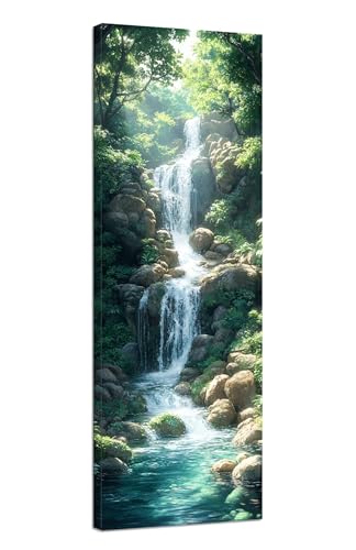 Diamond Painting Erwachsene Wasserfall Diamond Painting Baum Diamant Painting Bilder Anfänger,DIY 5D Diamant Kunst Malerei Kreuzstich Stickerei Set 100x300cm,Deko Wohnzimmer,Mädchen Geschenke J1-10 von JUAIYOON