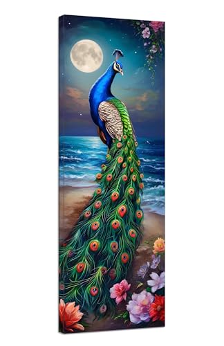 Diamond Painting Pfau Diamond Painting Erwachsene Groß XXL 100x300cm,5D Diamant Painting Bilder Meer Diamond Painting Kinder,DIY Mosaikherstellung Bastelset für Haus Wanddeko,Geschenk für Frau J1-71 von JUAIYOON