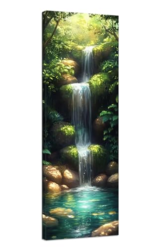 Diamond Painting Wasserfall Diamond Painting Erwachsene Groß XXL 100x300cm,5D Diamant Painting Bilder Anlage Diamond Painting Kinder,DIY Mosaikherstellung Bastelset für Haus Wanddeko,Geschenk J1-25 von JUAIYOON