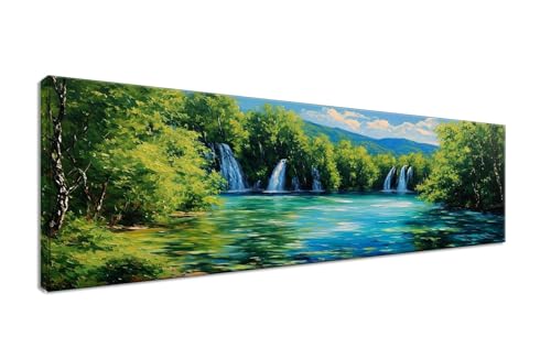 Diamond Painting Wasserfall Diamond Painting Erwachsene Groß XXL 50x150cm,5D Diamant Painting Bilder Abstrakt Diamond Painting Kinder,DIY Mosaikherstellung Bastelset für Haus Wanddeko,Geschenk J1-301 von JUAIYOON