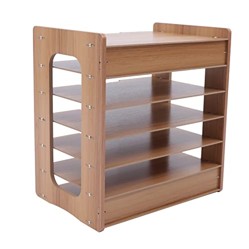 JUDEMII Dokumentenablage A4 Briefablage 7 Ablagefächer Holz Schreibtisch Datei Organizer Papierablage Aktenaufbewahrung Ablagesystem für Büro Arbeitszimmer Schule Office Gesamtbelastbarkeit 4-5kg von JUDEMII