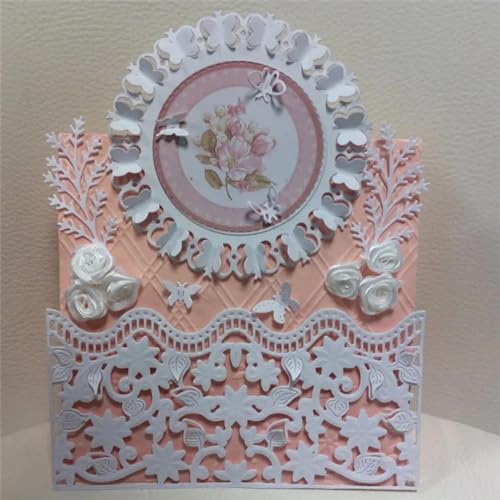 Metallschablonen für Kartenherstellung, 10 x 10 cm, 3D-Schmetterling, Metall-Stanzformen, Scrapbooking, Prägeschablone, Weihnachtsdekoration, handgefertigte Kartenform von JUDUOYANXIAN