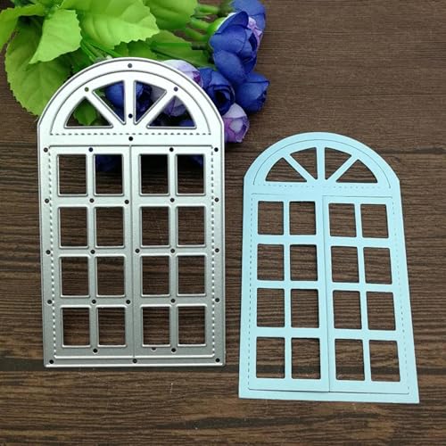 Metallschablonen für Kartenherstellung, 11,2 x 6,7 cm, schöne Fenster-Metall-Stanzformen für Scrapbooking, Alben, Prägung, Papierkarten, dekoratives Handwerk von JUDUOYANXIAN