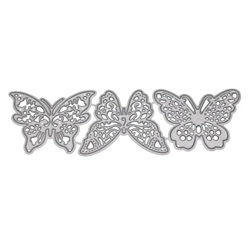 Metallschablonen für Kartenherstellung, 13 x 4,2 cm, Schmetterling, Metall-Stanzformen für Scrapbooking, Dekoration, schöne Prägestempel, Handwerk von JUDUOYANXIAN