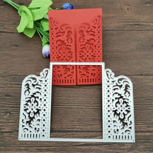 Metallschablonen für Kartenherstellung, 17,2 x 12,1 cm, Hochzeitsschicht, Blume, Metall-Stanzformen für Scrapbooking, dekorative Prägung, Handarbeit, Stanzschablone von JUDUOYANXIAN