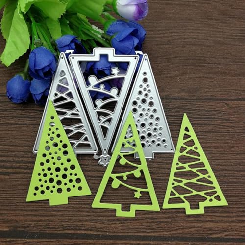 Metallschablonen für Kartenherstellung, 6,6 x 2,3 cm, Weihnachtsbaum-Ausschnitt, Metall-Stanzformen für Scrapbooking, Alben, Papierkarten, Prägung von JUDUOYANXIAN