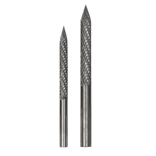 JUFUM Reifen-Bit, verschiedene Größen, Reifenreparatur, Hartmetall-Frässtift, Reifenflicken, Steckschneider, Drahtschneider, Reibahle, Bohrer, 6 mm, 8 mm, einfache Installation, 2 Stück von JUFUM