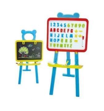 JUGATOYS 8436585223114 Tafel Staffelei 2-seitig, mit Zahlen und Magnetbuchstaben, 45,5 x 34 x 7 cm No aplica tafeln Kinder, bunt von JUGATOYS