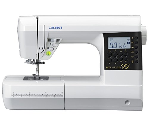 JUKI HZL-G120 Elektronische Nähmaschine, Metall, Weiß, 44,5 x 22,3 x 29,2 cm von JUKI