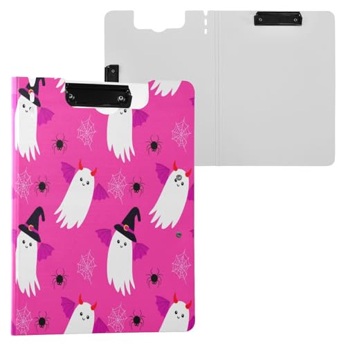 JUMBEAR Halloween-Geister-Klemmbrett A4 mit Doppel-Clips, faltbares Klemmbrett mit Abdeckung, leichter persönlicher Organizer, geeignet für Krankenhaus, Büro, Schule, Geschäft, Klassenzimmer JUMBEAR Halloween-Geister-Klemmbrett A4 mit Doppel-Clips, faltbares Klemmbrett mit Abdeckung, leichter persönlicher Organizer, geeignet für Krankenhaus, Büro, Schule, Geschäft, Klassenzimmer von JUMBEAR