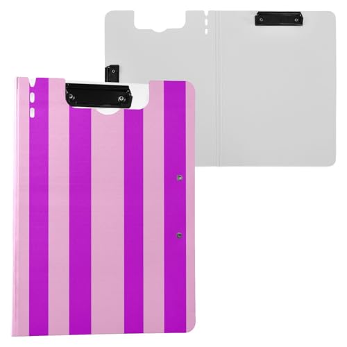JUMBEAR Klemmbrett in Rosa und Violett, A4, mit Doppel-Clips, faltbares Klemmbrett mit Abdeckung, leichter persönlicher Organizer, geeignet für Krankenhaus, Büro, Schule, Geschäft, Klassenzimmer JUMBEAR Klemmbrett in Rosa und Violett, A4, mit Doppel-Clips, faltbares Klemmbrett mit Abdeckung, leichter persönlicher Organizer, geeignet für Krankenhaus, Büro, Schule, Geschäft, Klassenzimmer von JUMBEAR
