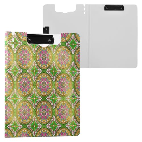 JUMBEAR Klemmbrett mit lebendigen Blumenmotiven, A4 mit Doppel-Clips, faltbares Klemmbrett mit Abdeckung, leicht, persönlicher Organizer, geeignet für Krankenhaus, Büro, Schule, Geschäft JUMBEAR Klemmbrett mit lebendigen Blumenmotiven, A4 mit Doppel-Clips, faltbares Klemmbrett mit Abdeckung, leicht, persönlicher Organizer, geeignet für Krankenhaus, Büro, Schule, Geschäft von JUMBEAR