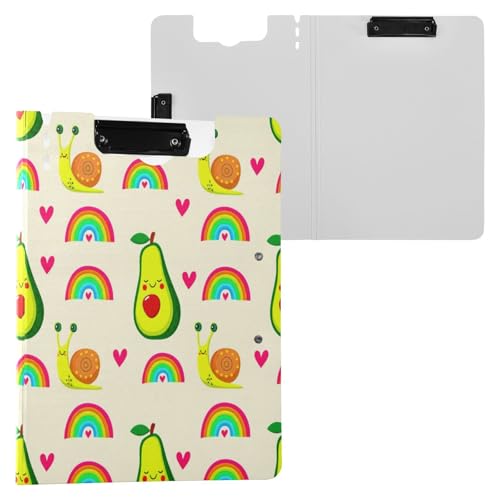 JUMBEAR Niedliches Avocado-Klemmbrett A4 mit Doppel-Clips, faltbares Klemmbrett mit Abdeckung, leichter persönlicher Organizer, geeignet für Krankenhaus, Büro, Schule, Geschäft, Klassenzimmer JUMBEAR Niedliches Avocado-Klemmbrett A4 mit Doppel-Clips, faltbares Klemmbrett mit Abdeckung, leichter persönlicher Organizer, geeignet für Krankenhaus, Büro, Schule, Geschäft, Klassenzimmer von JUMBEAR