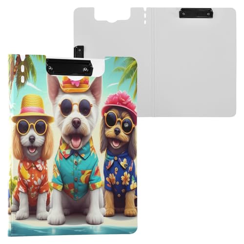 JUMBEAR Niedliches Strand-Klemmbrett mit Doppel-Clips, faltbares Klemmbrett mit Abdeckung, leichter persönlicher Organizer, geeignet für Krankenhaus, Büro, Schule, Geschäft, Klassenzimmer JUMBEAR Niedliches Strand-Klemmbrett mit Doppel-Clips, faltbares Klemmbrett mit Abdeckung, leichter persönlicher Organizer, geeignet für Krankenhaus, Büro, Schule, Geschäft, Klassenzimmer von JUMBEAR