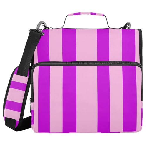 JUMBEAR Ordner mit Reißverschluss und Schultergurt, 3,8 cm O-Ringe, Fächermappe, mehrere Taschen, Kapazität 600 Blatt, Rosa und Violett JUMBEAR Ordner mit Reißverschluss und Schultergurt, 3,8 cm O-Ringe, Fächermappe, mehrere Taschen, Kapazität 600 Blatt, Rosa und Violett von JUMBEAR