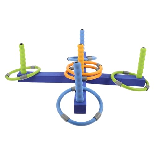 JUMPLAWN 1 Set Ring Ring Spielzeugspiele Für Pop Wurfspielzeug Fitnessgeräte Für Grünes Hakenspiel Ringwurf Zappelspielzeug Babyspielzeug Wurfringe Kinderspiele Nbr von JUMPLAWN