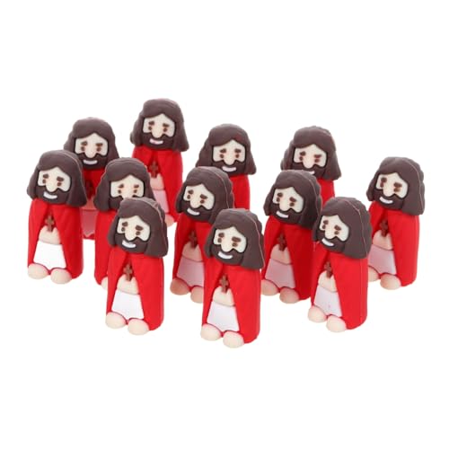 JUMPLAWN 12 Stück Jesus-puppe Für Weihnachten, Mini-retter-jesus-puppe, Miniatur-jesus-figuren, Miniatur-jesus-puppe, Kleines Jesus-spielzeug Für Religiöse Partygeschenke von JUMPLAWN