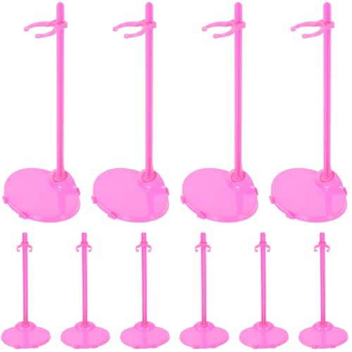 JUMPLAWN 12 Teiliger Puppenständer Für Puppenhalter Puppenhalterung Puppendisplay Basis Puppendisplay Rack Puppendisplay Halter Actionfigur Display Halter Show Rack Transparenter von JUMPLAWN