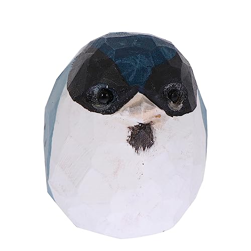 JUMPLAWN 1Stk Vogelschmuck Vogelzubehör Papagei Vogel- Vogelhaus Vogel Tischdeko Nest für kinderspielzeug Toys Desktop-Dekoration schöne Vogelverzierung Holz Blue von JUMPLAWN