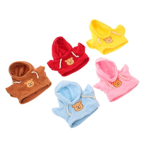 JUMPLAWN 5St Teddybär-Kleidung Puppenkleidung Pullover Puppen Plüschtierkleidung Kit-Dekoration gefüllte Kleidung Bär Kleidung Plüsch Tier Kleidung Stofftierkleidung Bärenkleidung von JUMPLAWN